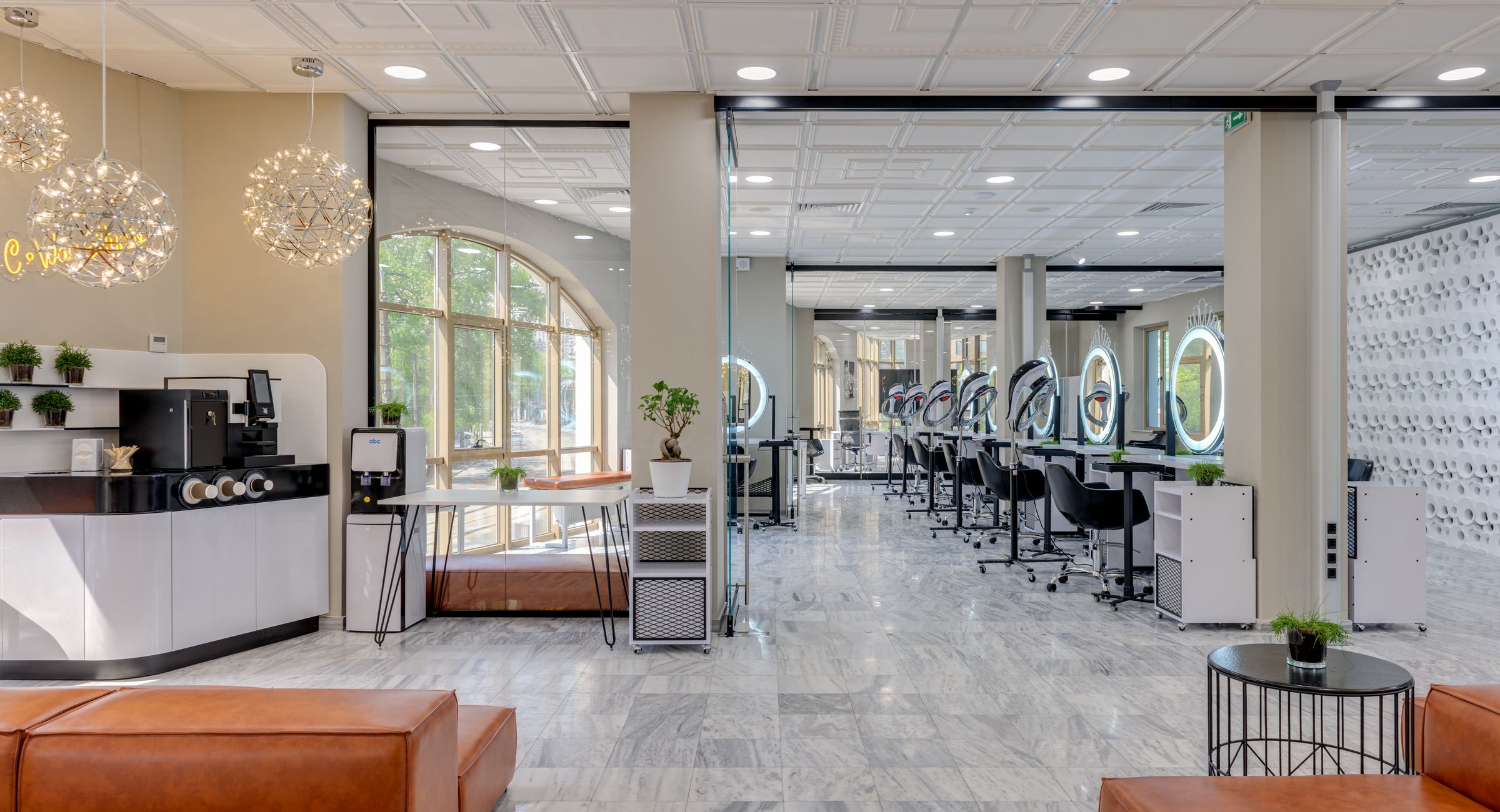 Blick in den Friseursalon Steffi Spielberger